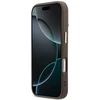 Dėklas Guess 4G PU Triangle Logo & Stand Camera Magsafe do iPhone 18 Pro Max / 17 Pro Max ruda