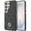 Guess PU Leather 4G Strass Logo Gold Frame Magnetic dėklas skirtas Samsung Galaxy S26 Ultra juodos spalvos