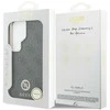 Guess PU Leather 4G Strass Logo Gold Frame Magnetic dėklas skirtas Samsung Galaxy S26 Ultra juodos spalvos
