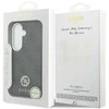 Guess PU Leather 4G Strass Logo Gold Frame Magnetic dėklas skirtas Samsung Galaxy S26 juodos spalvos