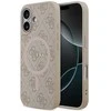 Guess PU Leather 4G Colored Ring MagSafe dėklas skirtas Apple iPhone 17 Rožinė