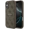 GUESS dėklas, skirtas IPHONE 17, suderinamas su „MagSafe GUHMP17SG4GFRW“ (PU 4G Ring Classic Logo), rudas