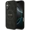 GUESS dėklas, skirtas IPHONE 17, suderinamas su MagSafe GUHMP17SG4GFRK (PU 4G Ring Classic Logo) juodas