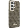 Guess PU 4G Script Metal Logo Magnetic dėklas skirtas Samsung Galaxy S26 Ultra Brown