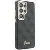 Guess PU 4G Script Metal Logo Magnetic dėklas skirtas Samsung Galaxy S26 Ultra juodos spalvos