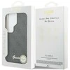 Guess PU 4G Script Metal Logo Magnetic dėklas skirtas Samsung Galaxy S26 Ultra juodos spalvos