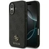 GUESS dėklas, skirtas IPHONE 17, suderinamas su „MagSafe GUHMP17SP4SM4MK“ (PU 4G Small 4G ir Classic), juodas