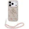 Guess 4G Strap 4G Classic Logo dėklas skirtas Apple iPhone 17 Pro rožinės spalvos