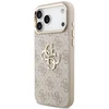Guess PU 4G Metal Logo Strap dėklas iPhone 18 Pro Max rožinis