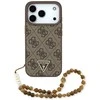 Original dėklas GUESS 4G Strap Triangle Logo MagSafe skirtas Apple iPhone 17 Pro rudos spalvos