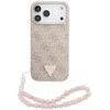„Guess 4G Strap Triangle Logo MagSafe“ dėklas, skirtas iPhone 17 Pro Max - Rožinė