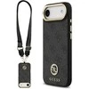 Guess 4G Strass Logo &amp; Big Strap Metal Mygtukai MagSafe dėklas skirtas Apple iPhone Air juodos spalvos