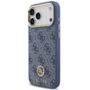 Dėklas Guess 4G Strass Logo MagSafe do iPhone 18 Pro Max / 17 Pro Max mėlyna