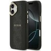 GUESS dėklas, skirtas IPHONE 17, suderinamas su MagSafe GUHMP17SPG4SEMCK (PU su 4G juostele), juodas