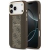 GUESS dėklas, skirtas IPHONE 17 Pro Max, suderinamas su MagSafe GUHMP17XPG4SEMCW (PU su 4G juostele), rudas