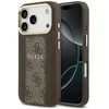 GUESS dėklas, skirtas IPHONE 17 Pro, suderinamas su MagSafe GUHMP17LPG4SEMCW (PU su 4G juostele), rudas