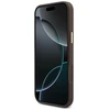 Dėklas Guess 4G su portfelem i smyczą Magsafe do iPhone 18 Pro Max / 17 Pro Max ruda
