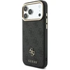 Dėklas Guess 4G su portfelem i smyczą Magsafe do iPhone 18 Pro Max / 17 Pro Max juoda