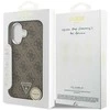GUESS dėklas, skirtas IPHONE 17, suderinamas su „MagSafe“ GUHMP17SP4TSRCMW (PU 4G su trikampio logotipu SL), ruda