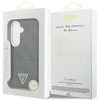 Guess PU Leather 4G Strass Triangle Logo Gold Frame Magnetic dėklas skirtas Samsung Galaxy S26 juodos spalvos