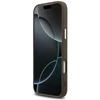 Guess 4G Triangle Logo MagSafe dėklas, skirtas iPhone 18 Pro Max / 17 Pro Max, rudas, sidabrinis