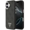 GUESS dėklas, skirtas IPHONE 17, suderinamas su MagSafe GUHMP17SP4TSRCMK (PU 4G su trikampio logotipu SL), juodas