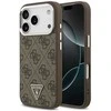 GUESS dėklas, skirtas IPHONE 17 Pro, suderinamas su MagSafe GUHMP17LP4TSRCMW (PU 4G su trikampio logotipu SL), ruda