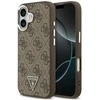 GUESS dėklas, skirtas IPHONE 17, suderinamas su „MagSafe“ GUHMP17SP4TSRCMW (PU 4G su trikampio logotipu SL), ruda