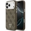 GUESS dėklas, skirtas IPHONE 17 Pro Max, suderinamas su MagSafe GUHMP17XP4TSRCMW (PU 4G su trikampio logotipu SL), ruda