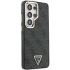 Guess PU Leather 4G Strass Triangle Logo Gold Frame Magnetic dėklas skirtas Samsung Galaxy S26 Ultra juodos spalvos