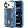 Dėklas Guess 4G with Stripe Round and Classic Logos MagSafe do iPhone 18 Pro / 17 Pro mėlyna