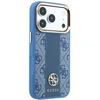 Dėklas Guess 4G with Stripe Round and Classic Logos MagSafe do iPhone 18 Pro / 17 Pro mėlyna