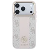Dėklas Guess 4G with Stripe Round and Classic Logos MagSafe do iPhone 18 Pro / 17 Pro rožinė