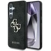 Guess PU 4G Metal Logo dėklas skirtas Samsung Galaxy S25 pilkos spalvos