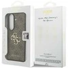 Guess PU 4G Metal Logo dėklas skirtas Samsung Galaxy Z Fold 7 rudos spalvos