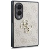 Guess PU 4G Metal Logo dėklas Samsung Galaxy Z Fold 8 rožinės spalvos