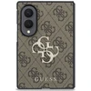 Guess PU 4G Metal Logo dėklas Samsung Galaxy Z Fold 8 rudos spalvos