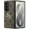 Guess PU 4G Metal Logo dėklas Samsung Galaxy Z Fold 8 Ultra rudos spalvos