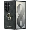 Guess PU 4G Metal Logo dėklas Samsung Galaxy Z Fold 8 Ultra pilkos spalvos