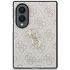 Guess PU 4G Metal Logo dėklas Samsung Galaxy Z Fold 8 rožinės spalvos