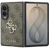 Guess PU 4G Metal Logo dėklas Samsung Galaxy Z Fold 8 rudos spalvos