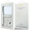 Guess PU 4G Metal Logo dėklas Samsung Galaxy Z Flip 8 rožinės spalvos