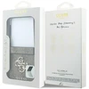 Guess PU 4G Metal Logo dėklas Samsung Galaxy Z Flip 8 rudos spalvos