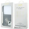 Guess PU 4G Metal Logo dėklas Samsung Galaxy Z Flip 8 pilkos spalvos