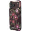 Dėklas Guess Blossom Roses Print MagSafe do iPhone 18 Pro Max / 17 Pro Max bordo spalvos