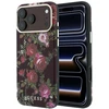 Dėklas Guess Blossom Roses Print MagSafe do iPhone 18 Pro Max / 17 Pro Max bordo spalvos