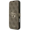 Dėklas Guess Book 4G Metal Logo do iPhone 18 Pro Max / 17 Pro Max ruda