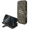 Dėklas Guess Book 4G Metal Logo do iPhone 18 Pro / 17 Pro ruda