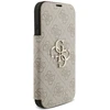 Dėklas Guess Book 4G Metal Logo do iPhone 18 Pro / 17 Pro rožinė