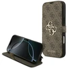 Dėklas Guess Book 4G Metal Logo do iPhone 18 Pro Max / 17 Pro Max ruda